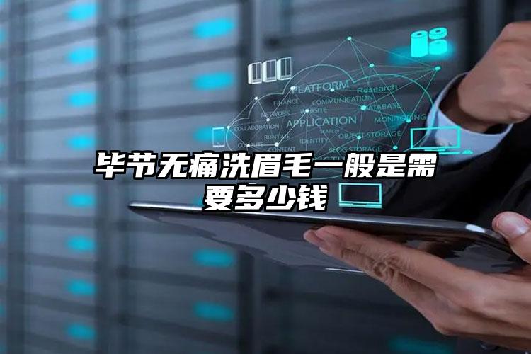 毕节无痛洗眉毛一般是需要多少钱