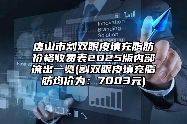 唐山市割双眼皮填充脂肪价格收费表2025版内部流出一览(割双眼皮填充脂肪均价为：7003元)