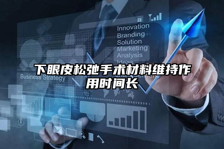 下眼皮松弛手术材料维持作用时间长