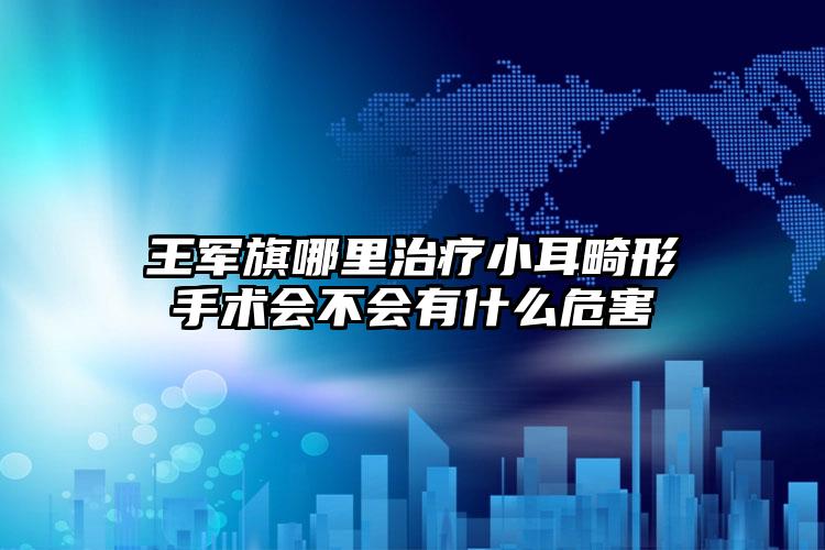 王军旗哪里治疗小耳畸形手术会不会有什么危害