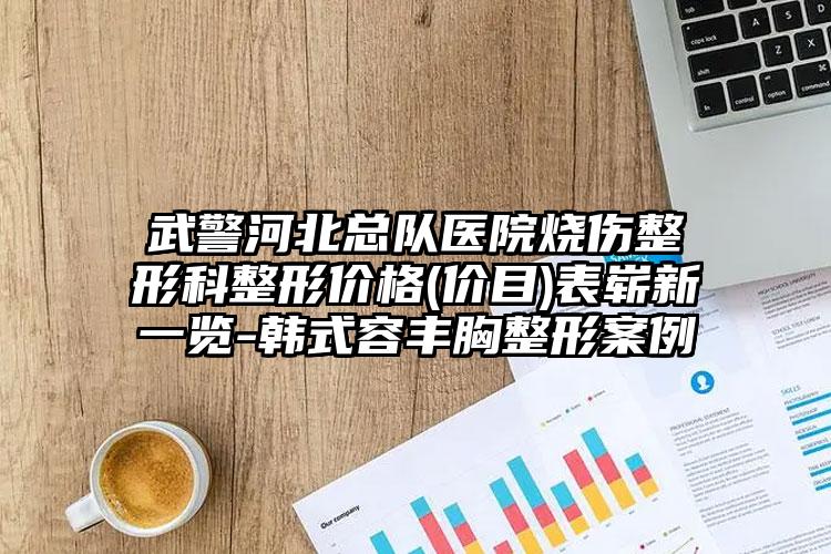 武警河北总队医院烧伤整形科整形价格(价目)表崭新一览-韩式容丰胸整形案例