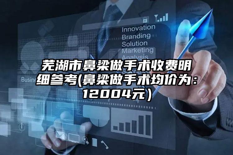 芜湖市鼻梁做手术收费明细参考(鼻梁做手术均价为:12004元)