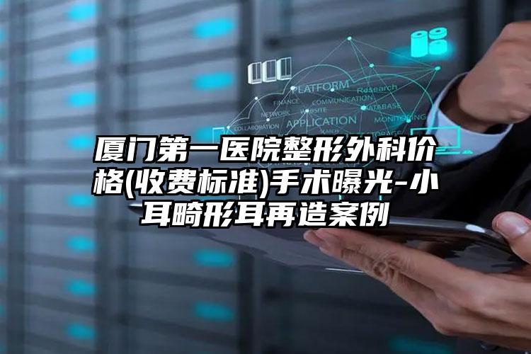 厦门第一医院整形外科价格(收费标准)手术曝光-小耳畸形耳再造案例