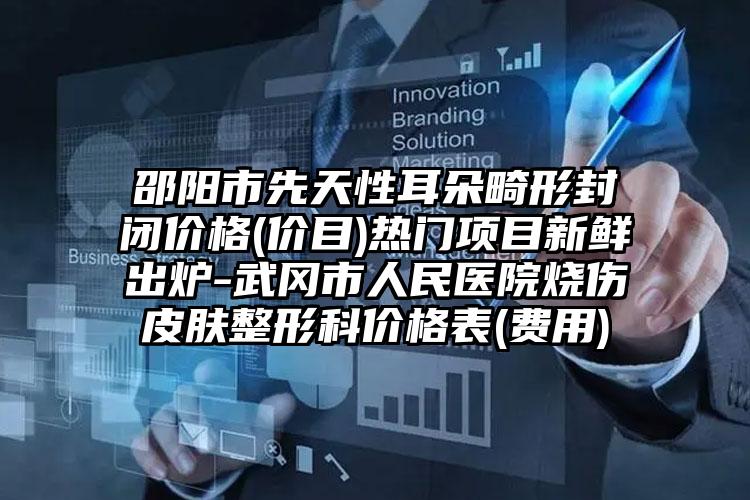 邵阳市先天性耳朵畸形封闭价格(价目)热门项目新鲜出炉-武冈市人民医院烧伤皮肤整形科价格表(费用)