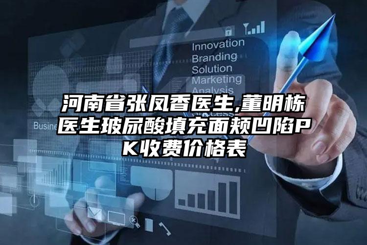 河南省张凤香医生,董明栋医生玻尿酸填充面颊凹陷PK收费价格表